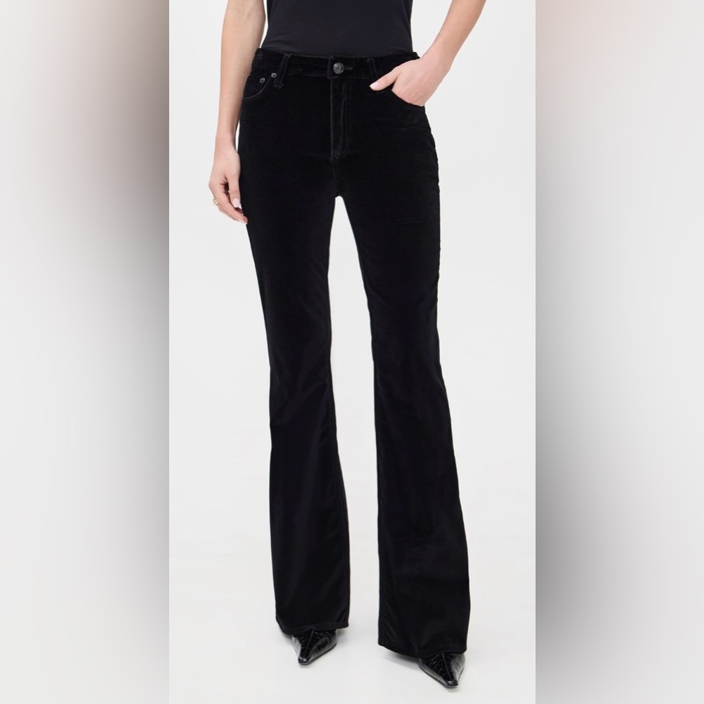 Rag & Bone Black Velvet Wide Leg Pants 🖤